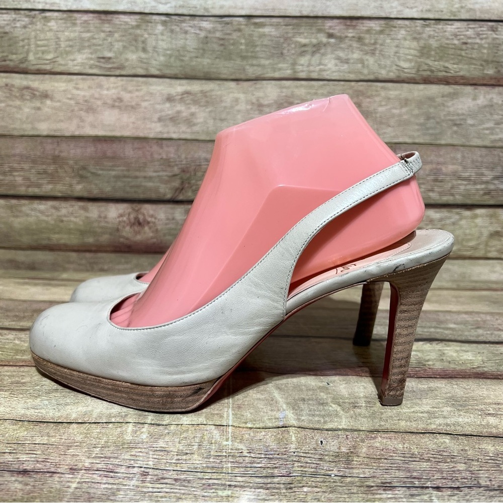 Christian Louboutin Leather Slingback Pumps